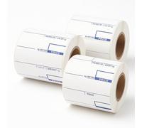 2-Colour 58 × 60 mm CAS-Compatible Scale Label Rolls - 500 Labels per Roll Pack of 3