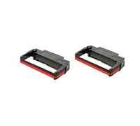 2 Comaptible Black Red Ribbon Cartridge for DATAMEGA MU375 370 DATAMEGADPN2700MICROS1200W 1300W 1300W 1320W 1370W 1390W 1700 2415W 2700 4000W 4700W 400344 4300395 NCR7455 K910J K910JOURANL NIKKONK400 NORAND4810