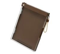 2 Compartment Document Storage Box with Clipboard Water Resistant ABS File Organiser for School 9.88x13.39Inch Document Case with Handle