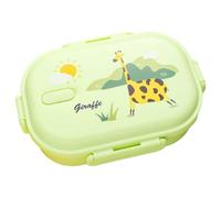 2 Compartment Lunch Box for Kids, Insulated Lunch Box Kids Stainless Steel, Leak-Proof Cartoon Food Container with Spoon Giraffe | Boxes