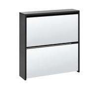 Beliani Shoe Storage Cabinet Midfield With Storage Black