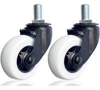 2 Complete Caster Wheel Premium Reliable Replacement for Razor Crazy Cart - 76mm x 30mm, Perfect Fit, Easy Installation, Compatible with Crazy Cart, Crazy Cart XL, Drift,CC & DLX. Part NO W25143461058