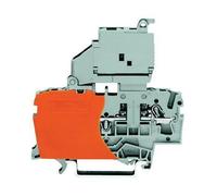 2 Conductor 35Mm Din Rail Mount Fuse Terminal Block Push In Cage Clamp 250V 6.3A