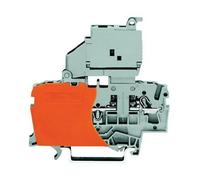 2 Conductor 35Mm Din Rail Mount Fuse Terminal Block Push In Cage Clamp 250V 6.3A