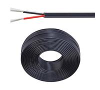 2-Conductor Unshielded Cable, 24~16 AWG, Tinned Copper,Flexible Control Wire For Internal Wiring, Automation Systems, And Electronic Equipment(160ft,18AWG-2c)