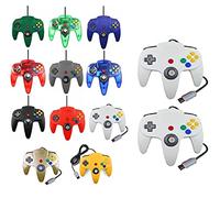 2 Controllers for Nintendo 64 N64 Colour of your Choice Wired Gamepad Joypad (2 x White)