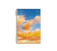 2 Copies-Paper Horizontal line Detachable Grid Diary Students' Creative and Simple Stationery-Heart's Desire -A5 [Blank]