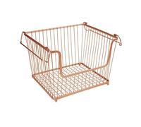 (2, COPPER) Vegetable Rack Fruit wire Stacking Storage Basket Kitchen Stand 1, 2, 3 Tier