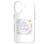 2 Cor. 12:9 - His Grace is Enough Butterfly Floral Case for iPhone 17