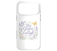 2 Cor. 12:9 - His Grace is Enough Butterfly Floral Case for iPhone 17 Pro Max