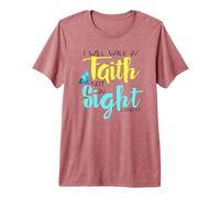 2 Cor. 5:7 - I Will Walk by Faith Not by Sight Butterfly Premium T-Shirt