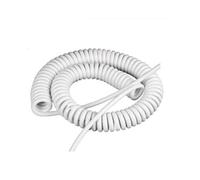 2 Core Coiled Curly Mains Flex Cable Telescopic Spring Wire