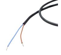 2 Core EWK Silicone Rubber DC Wiring Cable. 4 amp (2x0.25mm). Black. 3m
