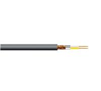 2 Core Twin Screened Microphone Cable, Black