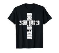 2 Corinthians 12:9 Bible Verse Cross Christian Christianity T-Shirt