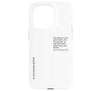 2 Corinthians 12:9, Strength to Encourage You in Hard Times Case for iPhone 15 Pro