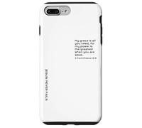 2 Corinthians 12:9, Strength to Encourage You in Hard Times Case for iPhone 7 Plus/8 Plus