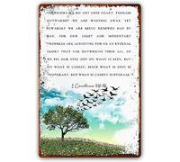 2 Corinthians 4 16 18 Bible Verse Wall Art Scripture Tin Signs Christian Wall Art Home Decorations for Living Room Wall Artwork Modern Pictures Print for Bedroom 12x16 Inch