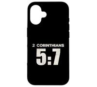 2 Corinthians 5:7 Walk by Faith Scripture Verse Case for iPhone 16