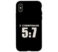 2 Corinthians 5:7 Walk by Faith Scripture Verse Case for iPhone X/XS
