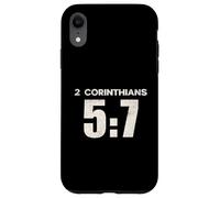 2 Corinthians 5:7 Walk by Faith Scripture Verse Case for iPhone XR