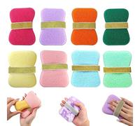2 Counts Sponge Soap Saver Pouch, Exfoliating Loofah Bath Bag for Rich Lather, Long-Lasting Bar Soap Storage & Body Scrub, Quick-Dry Hanging Loop Reusable, Bath Scrubber for Everyday Use (8 Pcs(A))