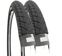 2 COVERS 26 X 1 3/8 (37-590) BLACK TIRES X CITYBIKE ROAD BICYCLE ADULT VINTAGE HOLLAND