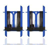 2 Crab Hand Line Reels - 11m (36') Line, Booms, Weight & Bait Bag for Fishing & Crabbing, Safe & Fun for Adults, Kids & Family, Catch Fish, Prawns & Crayfish
