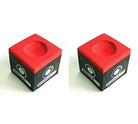 2 Cubes/PIECES of RED Home, Pub, Club Pool Tables CUE TIPS CHALKS