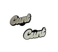 2 Cunt Shoe Charms For Crocs & Jibbitz Wristbands