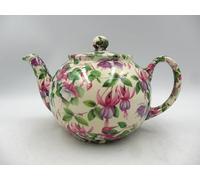 2 Cup teapot in Fuchsia Design by Heron Cross Pottery