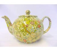 2 Cup teapot in William Morris Golden Lilly Design by Heron Cross Pottery.