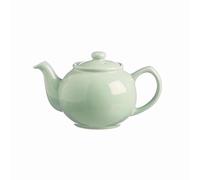 2-Cup Teapot - Small Ceramic/Glass Tea Pot for Loose Leaf, Herbal, Green, and Black Tea, Heat-Resistant and Compact for Home, Office, and Travel (Pastel Mint)