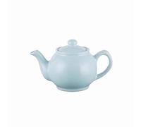 2-Cup Teapot - Small Ceramic/Glass Tea Pot for Loose Leaf, Herbal, Green, and Black Tea, Heat-Resistant and Compact for Home, Office, and Travel (Pastel Blue)