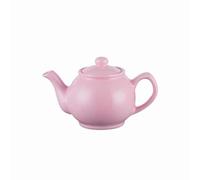 2-Cup Teapot - Small Ceramic/Glass Tea Pot for Loose Leaf, Herbal, Green, and Black Tea, Heat-Resistant and Compact for Home, Office, and Travel (Pastel Pink)