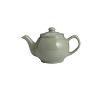 2-Cup Teapot - Small Ceramic/Glass Tea Pot for Loose Leaf, Herbal, Green, and Black Tea, Heat-Resistant and Compact for Home, Office, and Travel (SAGE Green)