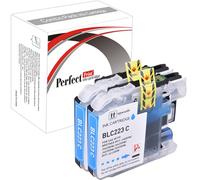 2 Cyan Compatible Ink Cartridge Replace LC223 for Brother DCP-J4120DW MFC-J4420DW MFC-J4620DW MFC-J4625DW MFC-J5320DW MFC-J5620DW MFC-J5625DW MFC-J5720DW Printer