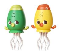 2 dancing octopus toy, 8-legged Automatic obstacle avoidance octopus, dancing electric toy with LEDs and music, rechargeable crawling, interactive obstacle avoidance sensor, for dog, cat and childre