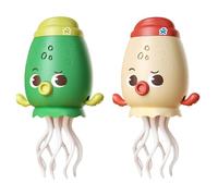 2 dancing octopus toy, 8-legged Automatic obstacle avoidance octopus, dancing electric toy with LEDs and music, rechargeable crawling, interactive obstacle avoidance sensor, for dog, cat and childre