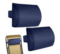 2 Deck Chair Head Cushion, Recliner Chair Head Pillow, Sun Lounger Head Pillow, Head And Neck Pillows, Headrest Pillow For Recliner Chair, Adjustable Neck Support Pillow For Armchair, Lounge Chair