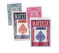 2 Decks Maverick Blue Red Playing Cards Jumbo Index Poker Magic Tricks New