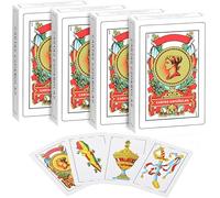 2 Decks of Spanish Playing Cards - 50-Card Baraja Española Naipes - Classic Spanish Suits for Traditional Games - Durable Playing Card Set
