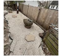 2" Deep Sand Stabilizat Grid Permeable Ground Grids for Pathways & Shed Foundats Includes 10 Stakes Widths 3.2 to 19.7 ft Size 16x16 ft (5 sq ft)