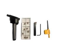 2" DIA MT3 FLY CUTTER TOOL WITH INDEXABLE TOOL & 10 NOS CCMT INSERTS - MACHINE TOOLING 3MT SHANK