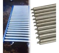 2" Diameter Heavy Duty Conveyor Rollers 10-Pack Stainless Steel Replacement Rollers for Smooth Movement Industrial Line Powerless Conveyor (50mm Dia 700mm Length)
