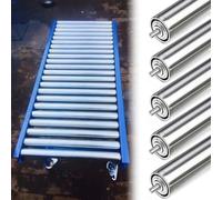 2" Diameter Heavy Duty Conveyor Rollers - 5/10/15 Pack Smooth Stainless Steel Replacement Rollers for Commercial Use Powerless Line 300mm Length (11.8")