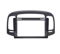 2 Din 7/9 Inch For Hyundai For Accent 2008-2012 Car Radio PC ABS Plastic Fascia Panel Frame And Cable Dash Mount Kit Car Radio Frame Installation Kit(9 inch black)