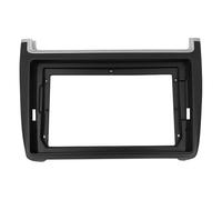 2 DIN 9 Inch Car Stereo Audio Fascia Frame DVD Panel Bezel Frame Installation Trim Kit For VW For Polo 2011 2012 2013 2014 2015 2016 GFVFGNLNNA(Black)