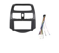 2 Din 9 Inch For HOLDEN For Barina For Spark MJ 2010-2016 Radio Fascias Double Android DVD Stereo Panel Dashboard Refitting Car Radio Front Panel Frame(Frame-black-cord)