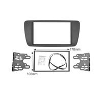 2 DIN Adapter CD Trim Panel Stereo Rubber Din Adapter installation will not hurt the car As shown in the figure designed for long lasting use with proper durability and consistent (178×102MM)